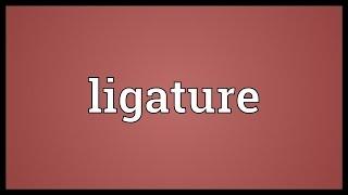 Ligature Meaning