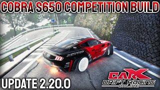 Competition Cobra S650 Ultimate Drift Setup | CarX Drift Racing Online Update 2.20.0