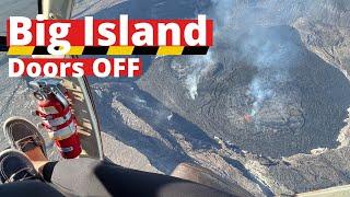 DOORS OFF Helicopter | Checking out KILAUEA VOLCANO's lava flow | BIG ISLAND