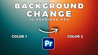 How To Change BACKGROUND COLOR In Premiere Pro