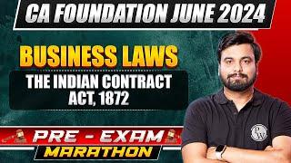 Business Laws Pre-Exam Marathon | CA Foundation June 2024 | CA Wallah by PW