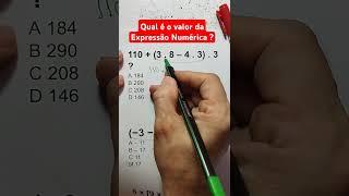 Expressão Numérica #mathproblem #professordematematica #edutuber #matemática