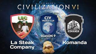 La Steak Company vs Komanda CWC Season 9 Civilization 6