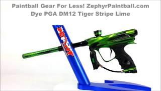 Dye Limited Edition PGA DM12 Paintball Gun Tiger Stripe Lime ZephyrPaintballcom 360 View DYE 2010 30