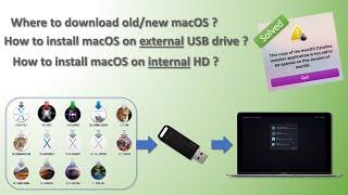 How to create a bootable USB drive to install any old/new MacOS into external/internal hard drive ?