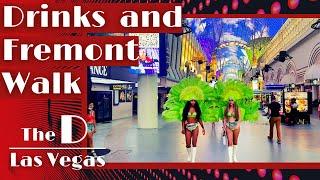 The D Hotel Las Vegas | Fremont Street Downtown Walkthrough Tour from The D Hotel to Circa Resort