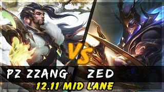 Pz Zzang - Yasuo vs Zed MID Patch 12.11 - Yasuo Gameplay