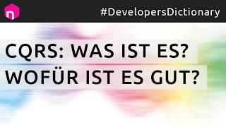 CQRS – the only video you need // german