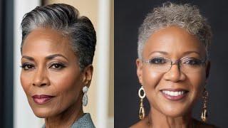 55 Pretty & Gorgeous Short Natural Haircuts for Black African AMERICAN Women Over 50 In 2024