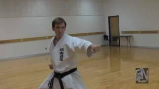 Shotokan Karate Heian Sandan Kata demonstration on PaulGaleNetwork.com