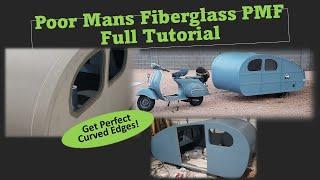 Poor Mans Fiberglass PMF 튜토리얼, 완벽한 코너를 얻는 팁! 포미, 베스파 티어드롭
