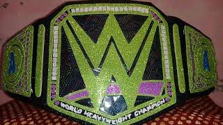 WWE Championship Belt - Glitter Sheet Crafts - WWE Glitter Sheet Title Belt - Arslan Art & Crafts