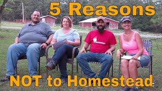 5 Reason NOT to Homestead:  "Not A Farm Girl" Visits the Homestead