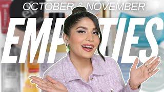 October-November 2024 Empties + Mini Reviews | Skincare, Haircare & Makeup | Shreya Jain