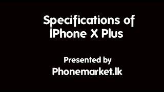 IPhone X Plus Price Sri Lanka