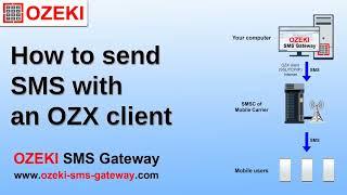 Send sms with OZX client using Ozeki SMS Gateway