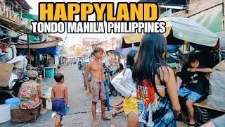 Happy land | Manila Philippines LIFE IN THE SLUM|[4k] walking tour