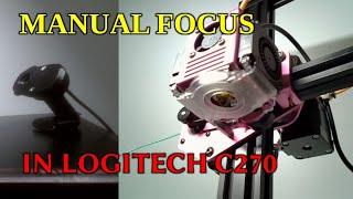 Logitech C270 Manual Focus