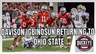 BREAKING: Davison Igbinosun Returning To Ohio State For Senior Season