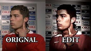 Cristiano Ronaldo Mewing - (Original VS Edit) - [EDIT AUDIO]