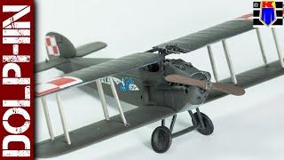 Sopwith Dolphin WWI biplane - Polish markings (KP Kovozavody Prostejov 1/72 scale model full build)