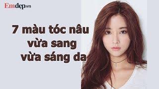 7 MÀU TÓC NÂU VỪA SANG VỪA SÁNG DA rất đáng thử cho mùa đông sắp tới