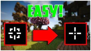 How to CHANGE/CUSTOMIZE CROSSHAIR for Minecraft Java and Windows 10 Edition (2021)