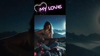 Pretty Lovely Girl playing guitar background My Love #backgroundmusic valentines