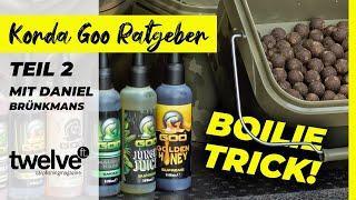 Korda Goo Ratgeber Teil 2 – Boilies soaken mit Daniel Brünkmans | Boilie Trick zum Karpfenangeln