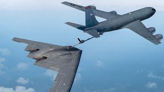 Skilled US Pilot Refuels Massive Stealth Bomber After Mission