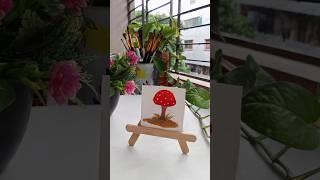 How to make mini easel || Ice cream stick easel  #easel #creative #shorts