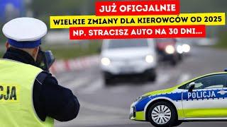 Już oficjalnie! Zmiany dla kierowców w 2025. Stracisz auto np. na 30 dni