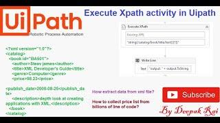 Execute Xpath Activity in Uipath | Uipath RPA