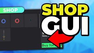 [READ DESCRIPTION FOR NEW VERSION] How to Make a SHOP GUI | HowToRoblox