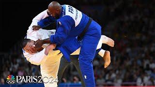 Teddy Riner wins France the judo mixed team gold in front of ELECTRIC crowd | Paris Olympics