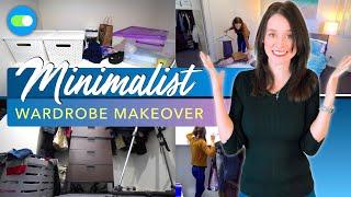 MINIMALIST WARDROBE MAKEOVER  | Declutter With Me