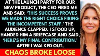 CEO Fired Me & Called Me "Incompetent" At The Launch Party; My Final Contribution Brought The FBI...