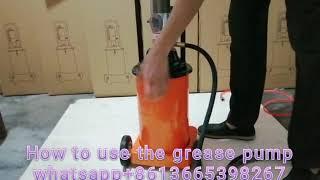 How to use High Pressure  Pneumatic Grease Pump Air Operated Bucket