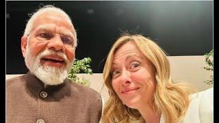 Italy PM Giorgia Meloni's Selfie With PM Modi At COP28