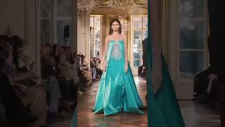 Aira Ferreira walking for Georges Hobeika Spring-summer 2024 Couture show