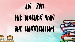 The Teacher and the Curriculum - The K to 12 Senior High School Curriculum