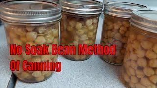 No soak Garbanzo Bean Pressure Canning Recipe