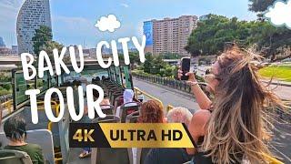  Places to Visit in Baku: Open-Top Bus City Tour | 4K UHD 