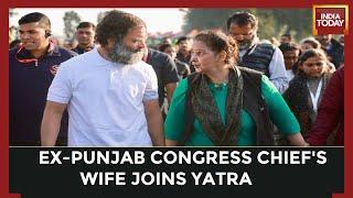 Navjot Sidhu's Wife Navjot Kaur Sidhu Joins Rahul Gandhi’s Bharat Jodo Yatra In Punjab's Jalandhar