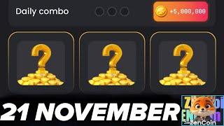 Zen coin daily combo 21 November | Zen coin today combo cards 21 November | Zen coin airdrop