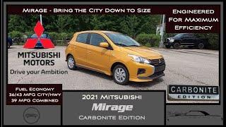 2021 Mitsubishi Mirage Carbonite Edition | Full In Depth Review | Sand Yellow Metallic