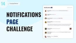 Notifications Page |  Frontend Mentor Challenge | Day 14