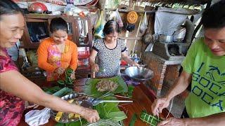 Làm chả da đầu heo, gói như đòn bánh tét-THD-236