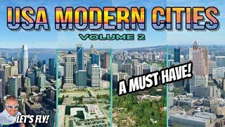 Samscene 3D USA Modern Cities Pack Volume 2 | Microsoft Flight Simulator! A MUST HAVE! MSFS2020 Xbox