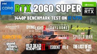 RTX 2060 6GB + i7 4770 - 1440p Test in 15 Games